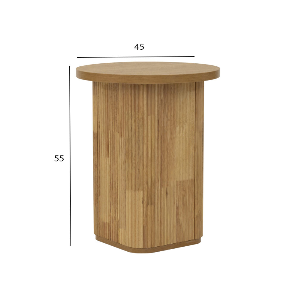 Tambour End Table