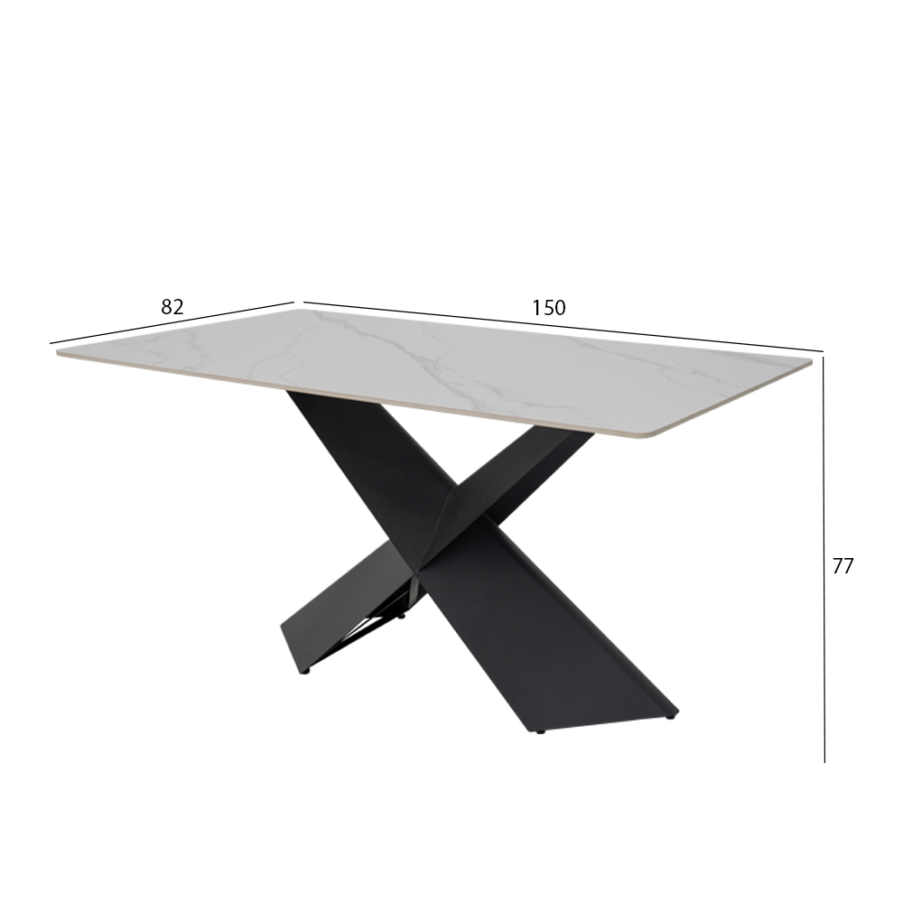 ZOE 628 DINING TABLE 1000 x 1000 x 100 size