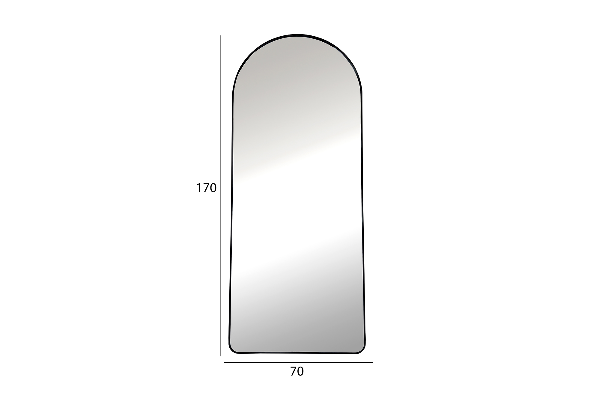 SIZE FOR FONTANA STANDING MIRROR