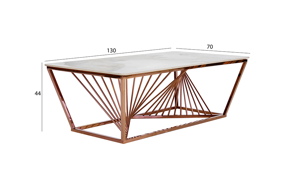 SIZE FOR ONTARIO COFFE TABLE ROSE GOLD END TABLE (2)