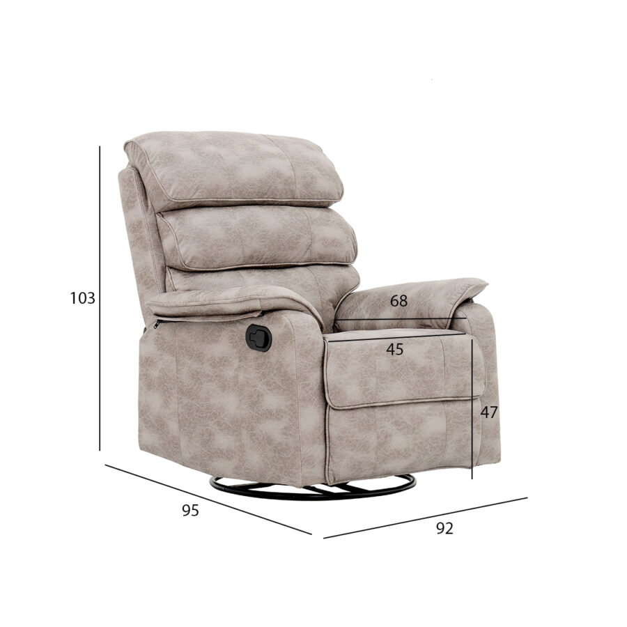 Morano Recliner Sofa-Grey | Sofa | Sofa Dubai