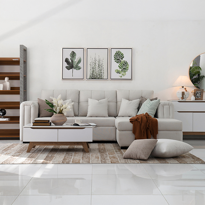 Cover 3-Seater Sofa Bed With Storage