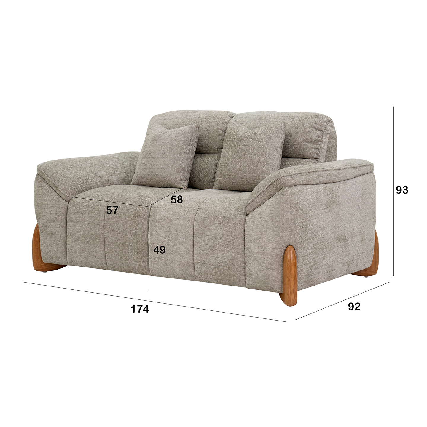 Franklin 2 Seater Sofa - Image 2