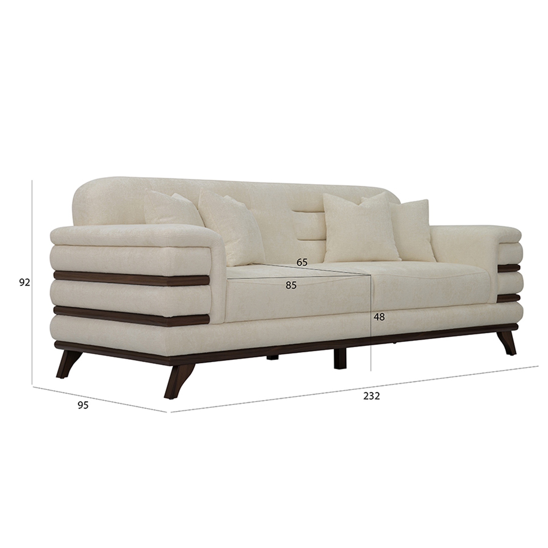 Leipzig 3 Seater Sofa - Image 2