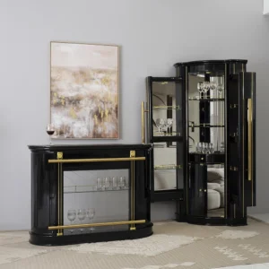 816/T02 Bar Cabinet-Black