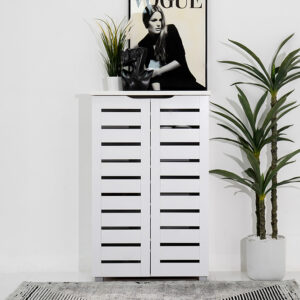 Mia Shoe Cabinet-White