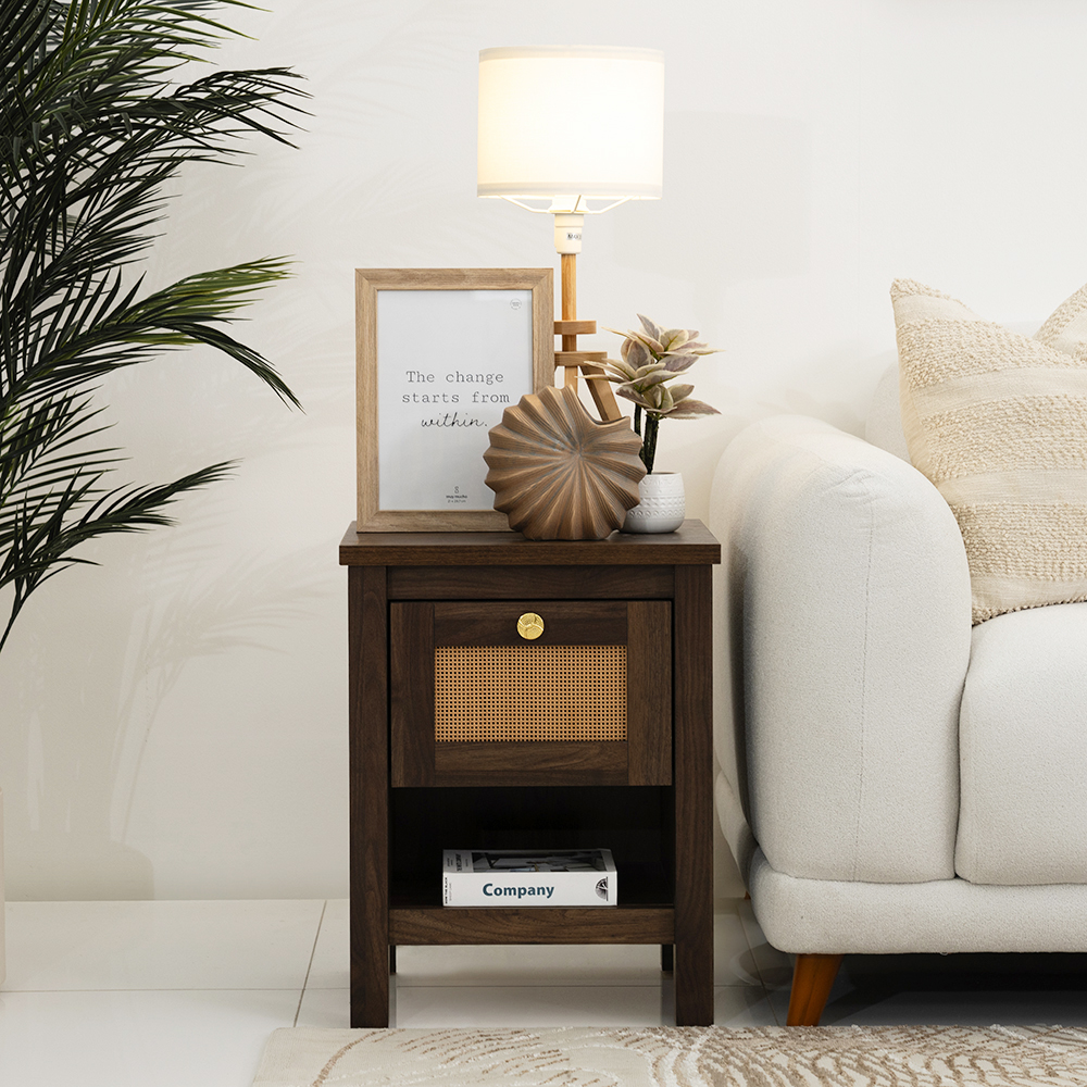Agoda End Table-Walnut