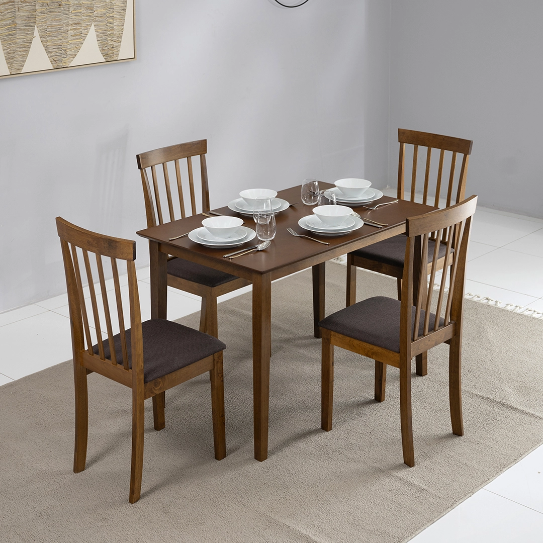 Broadway 4-Seater Dining Set-Antique Oak