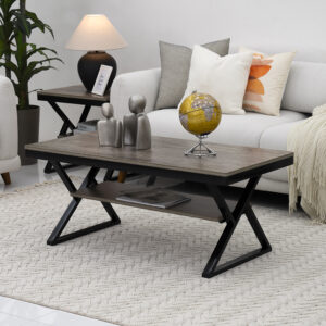 Nile 3-piece Coffee Table Set-Grey