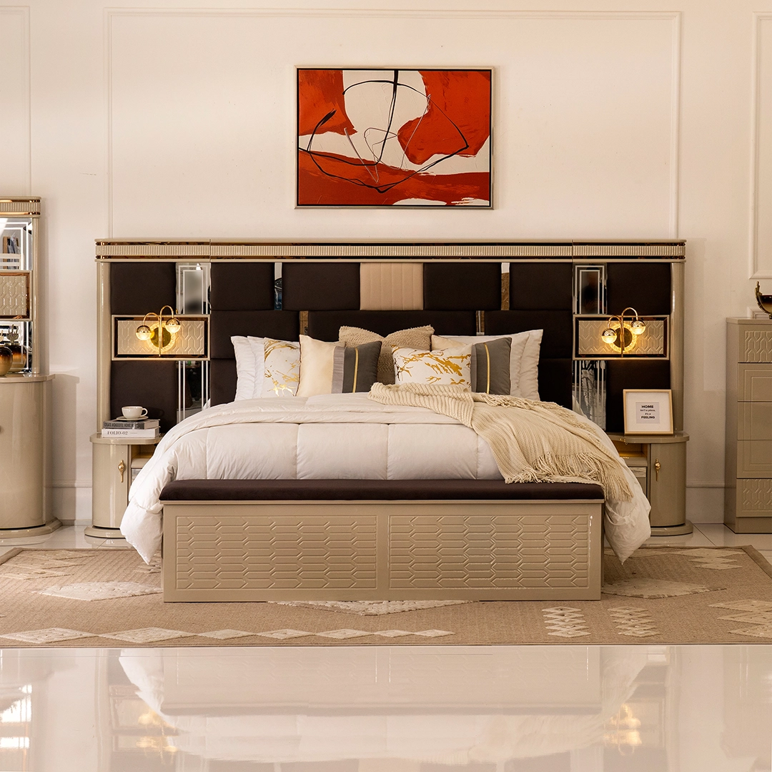 Davy 8-Piece King Bedroom Set-180*200 cm