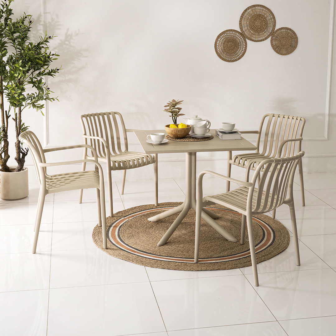 DINO DINING SET 1+4 BEIGE (2) DINO DINING SET 1+4 BEIGE (2)