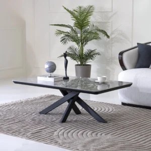 Florence Center Table-Grey/Black