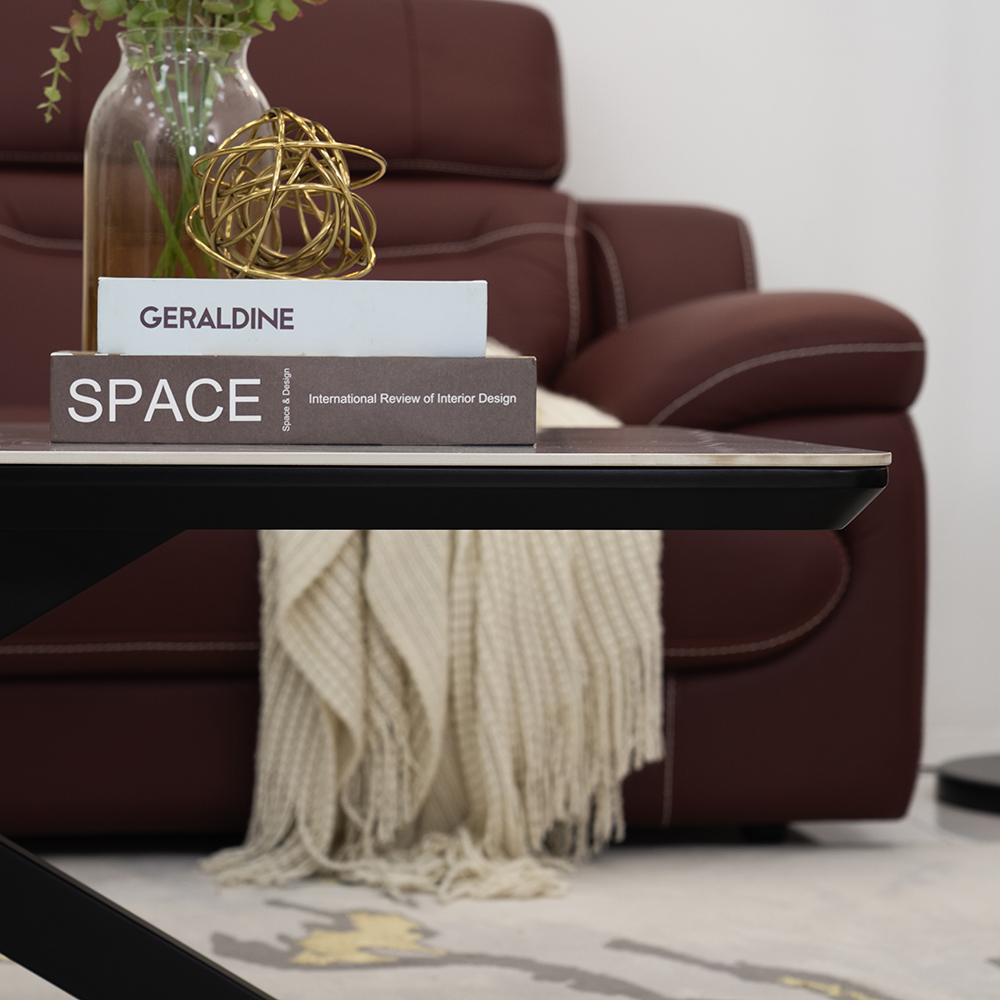 Florence Coffee Table-White/Black - Image 7