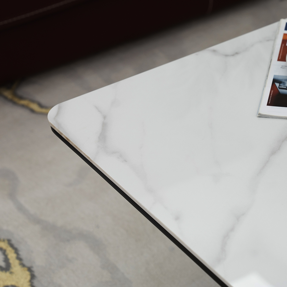 Florence Coffee Table-White/Black - Image 6