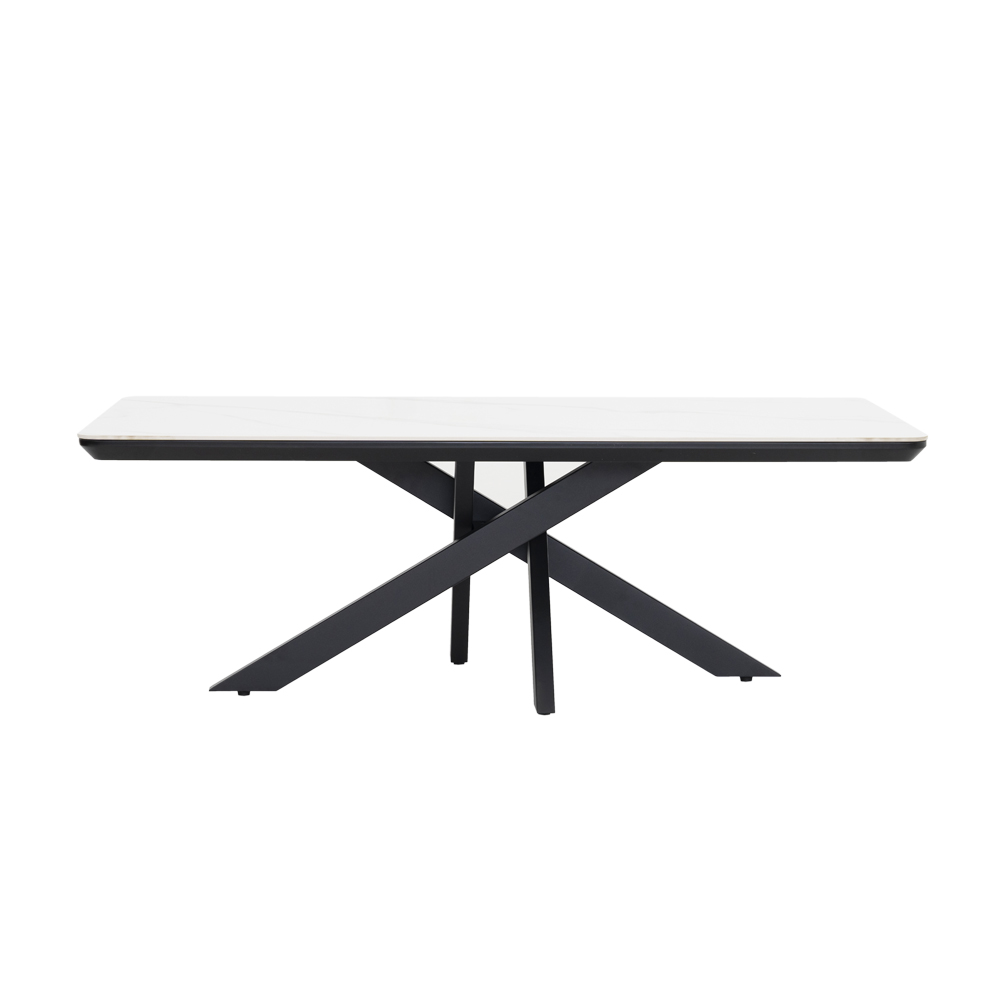 Florence Coffee Table-White/Black - Image 5