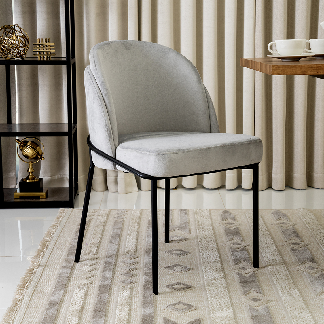 Kjc 189 Dining Chair-Grey