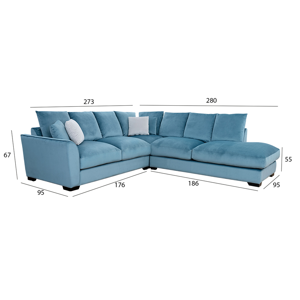 Longbeach Corner Sofa with Ottoman - Image 2