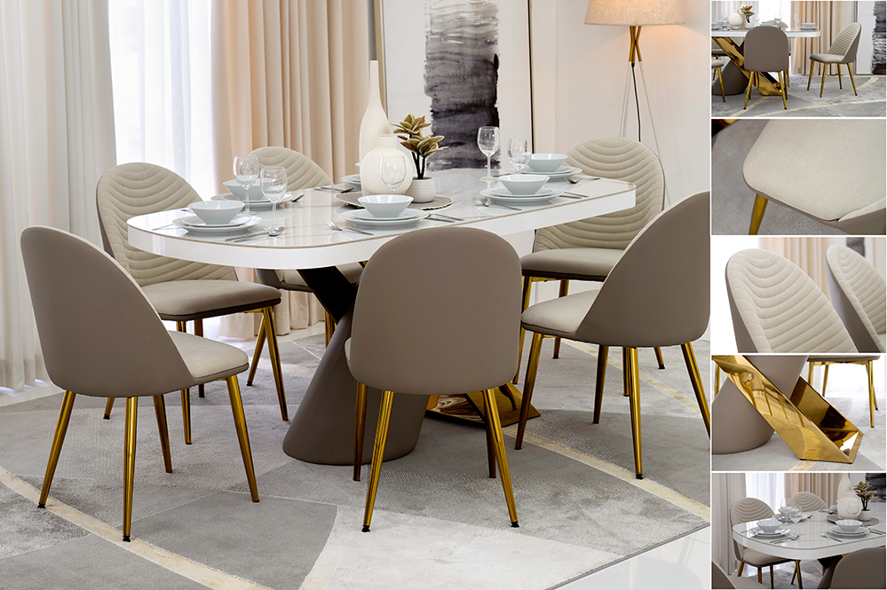 Malcolm 6-Seater Dining Set - Image 14