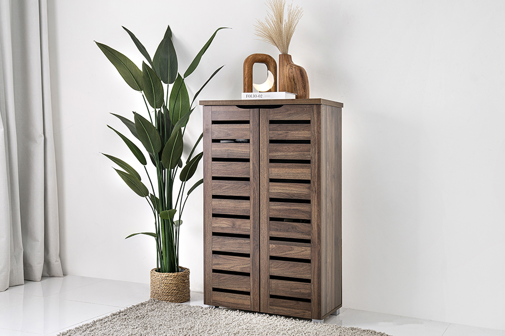 Mia Shoe Cabinet-Dark Oak