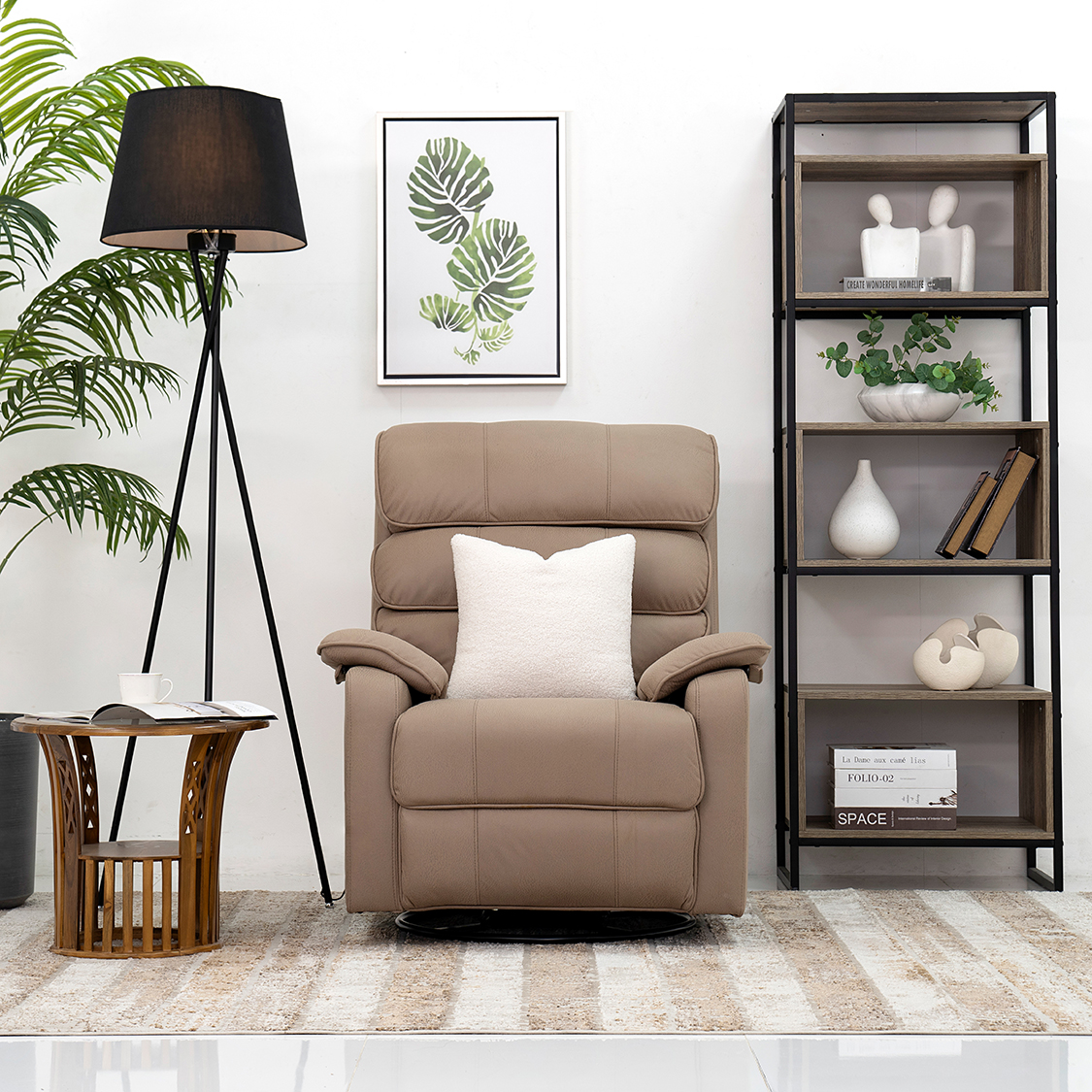 Morano Recliner Sofa-Khaki