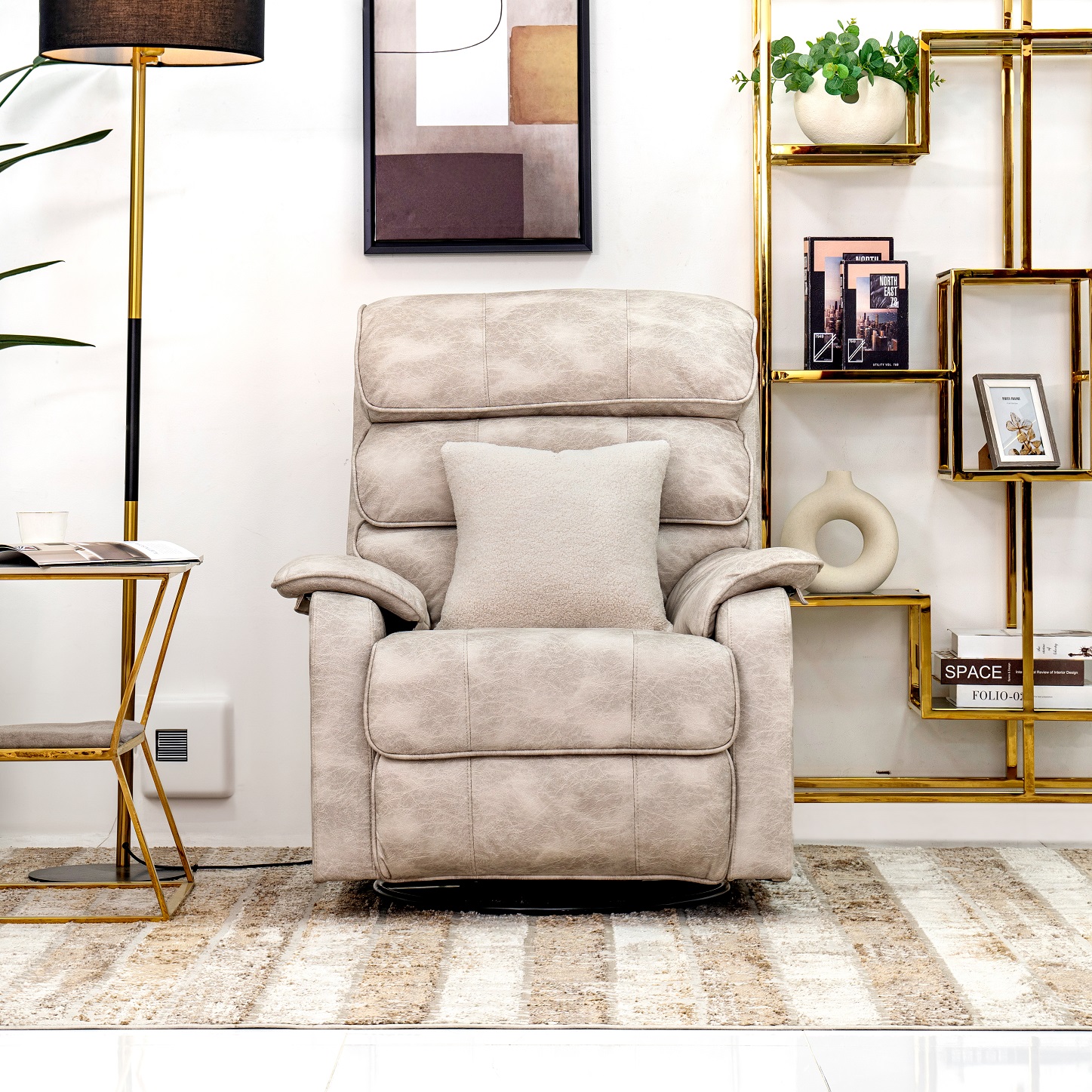 Morano Recliner Sofa-Off White