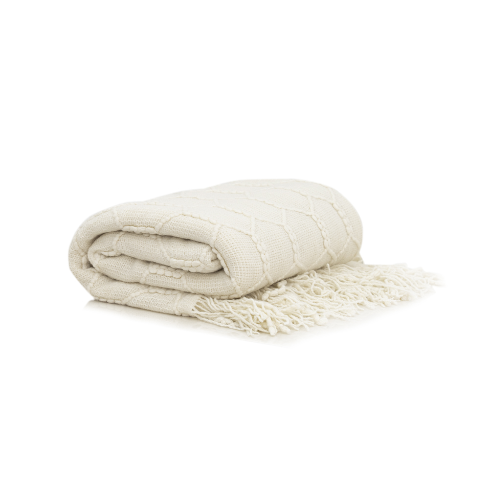 Raha Throw-White