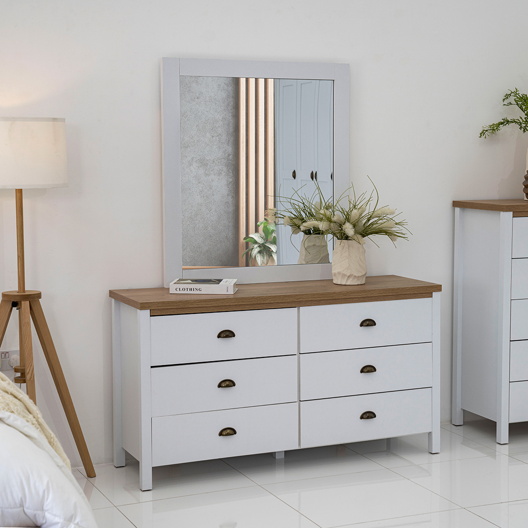 Safari Dresser with Mirror