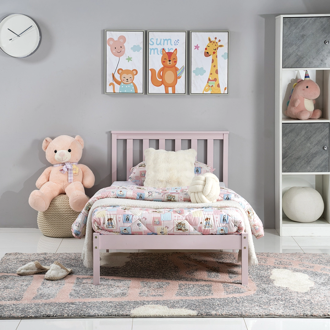 The Merlin Kids Single Bed-Pink