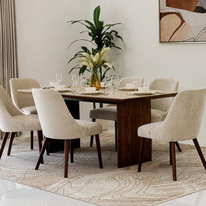 Selena Ceramic Top 6-Seater Dining Set