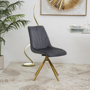 Sentio Swivel Dining Chair-Dark Grey