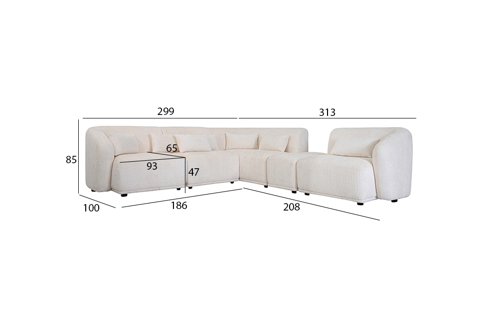 Diaz Corner Sofa - Image 2