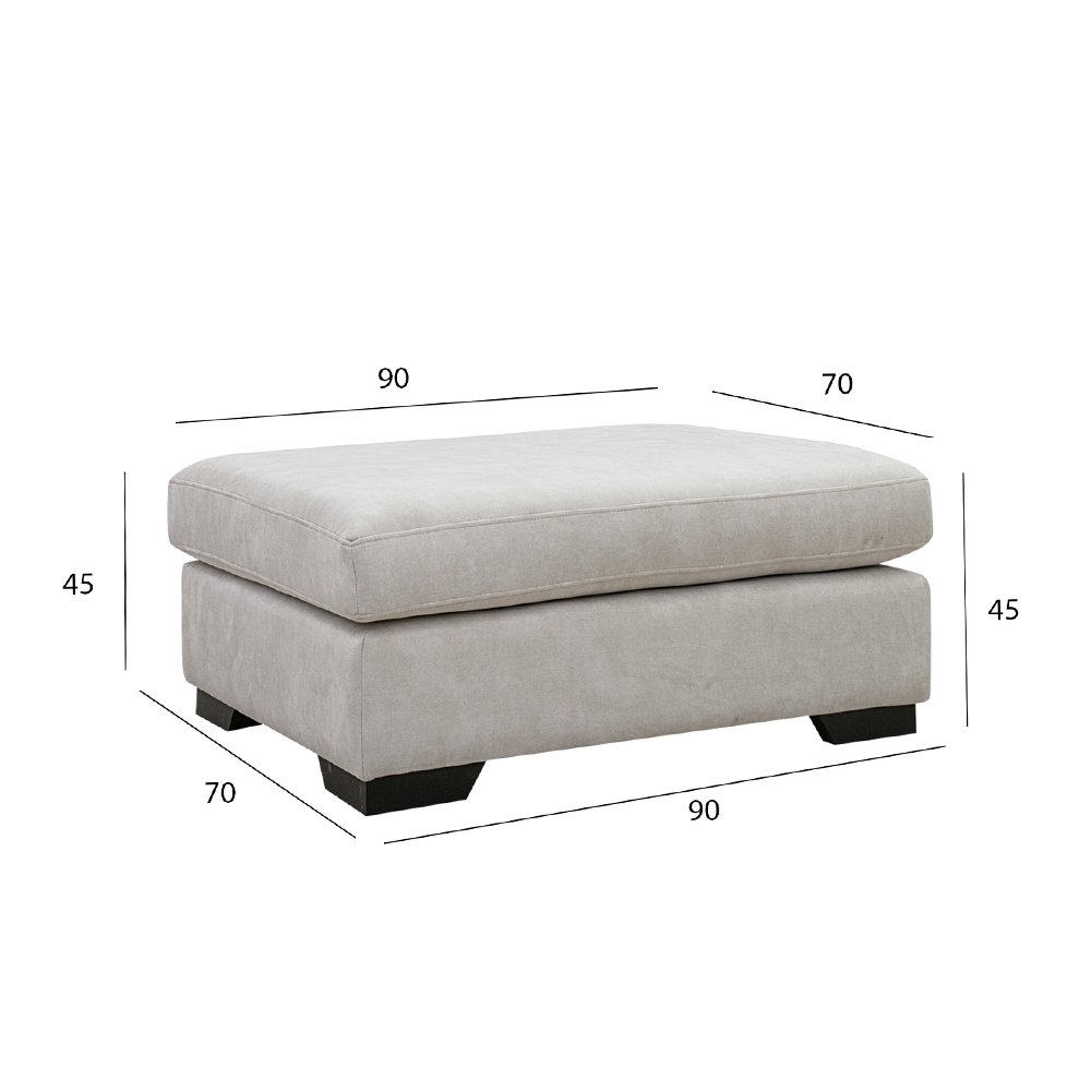 Domino Lux Corner Sofa With Ottoman - Image 3