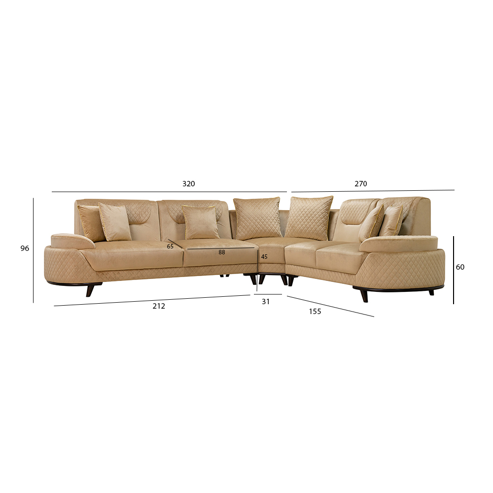 Emine Corner Sofa - Image 2