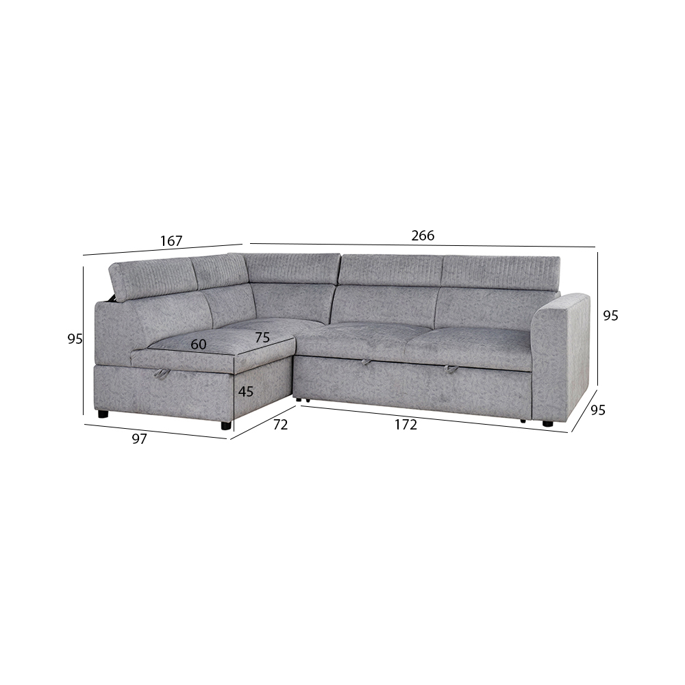 Bell Sofa Bed with Storage - Image 2