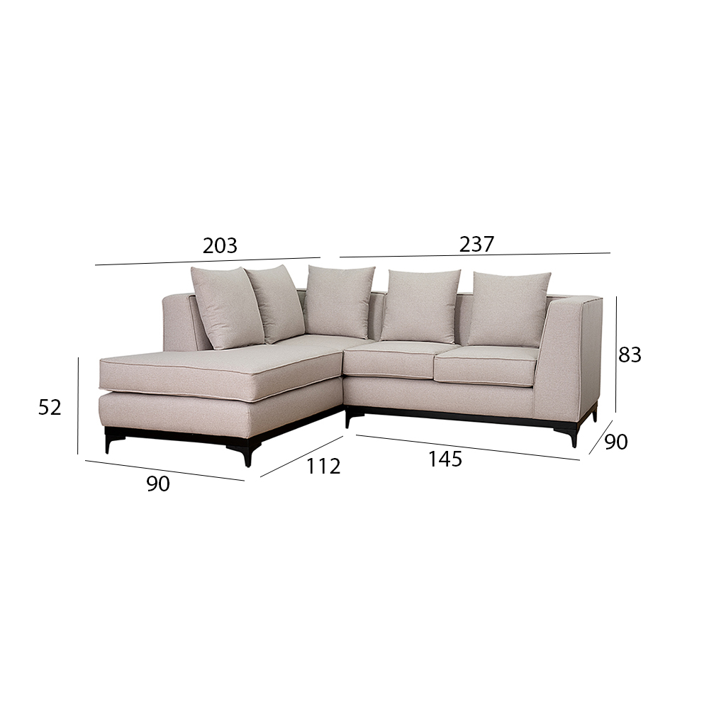 Niko Chaise Sofa - Image 3