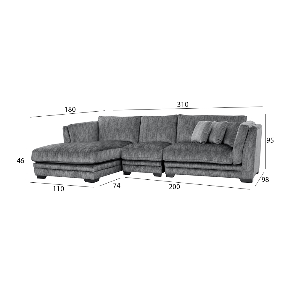 Domino Lux Corner Sofa - Image 2