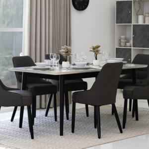 Treviso 6 Seater Dining Set with Induction Heater