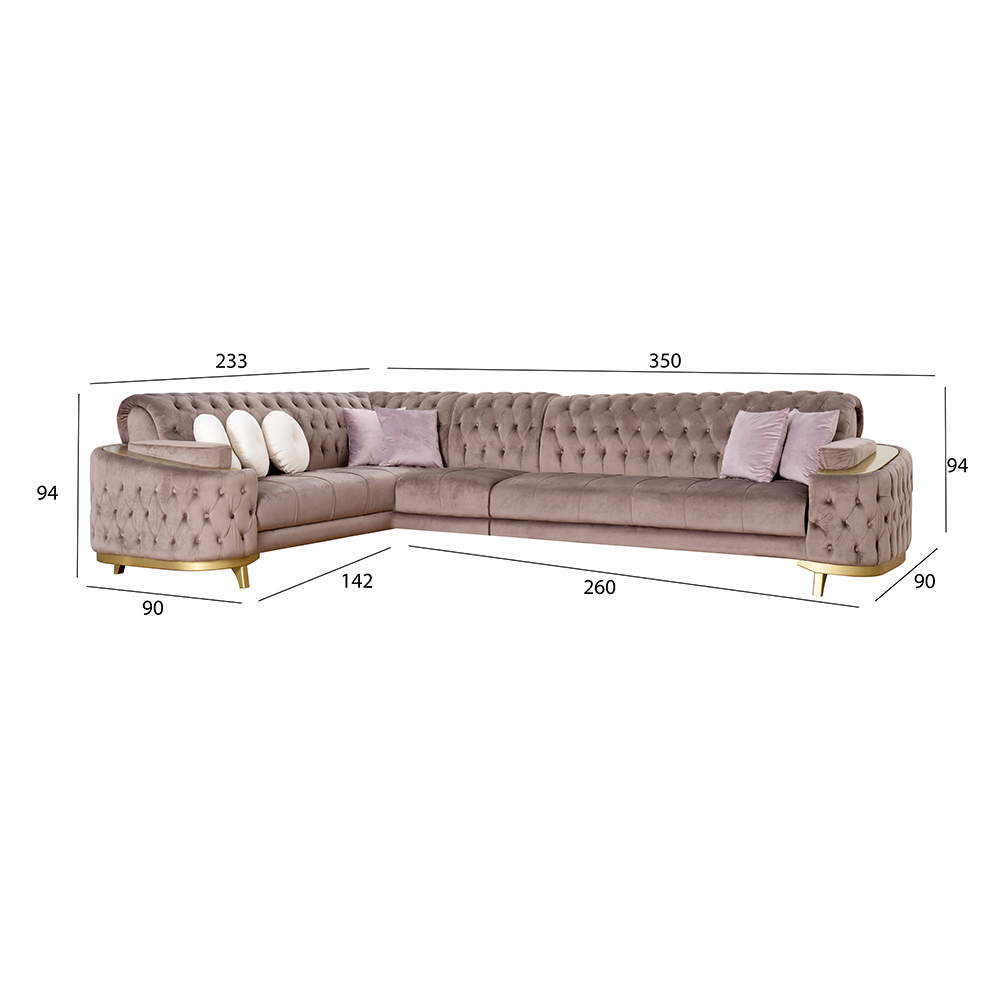 Pivot Corner Sofa With Ottoman - Image 3