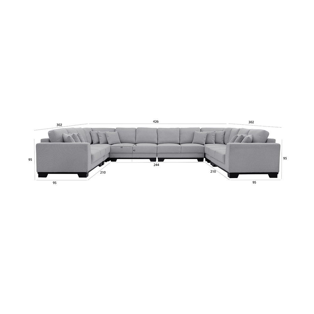 Mass Ramadan 10-Seater Corner Sofa - Image 2