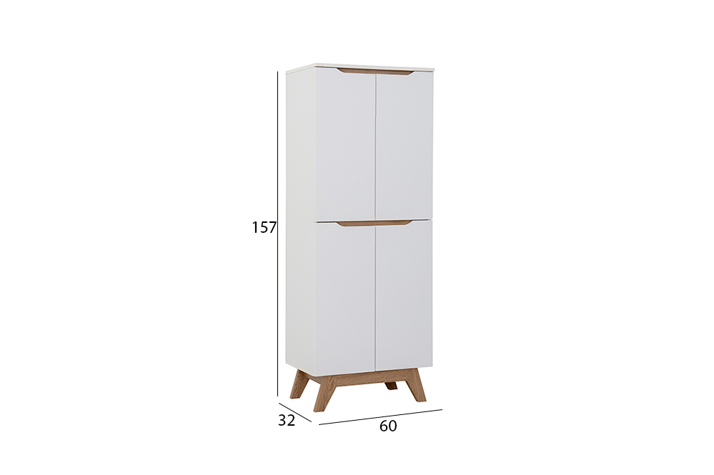 Simona 4DR Shoe Cabinet - Image 2