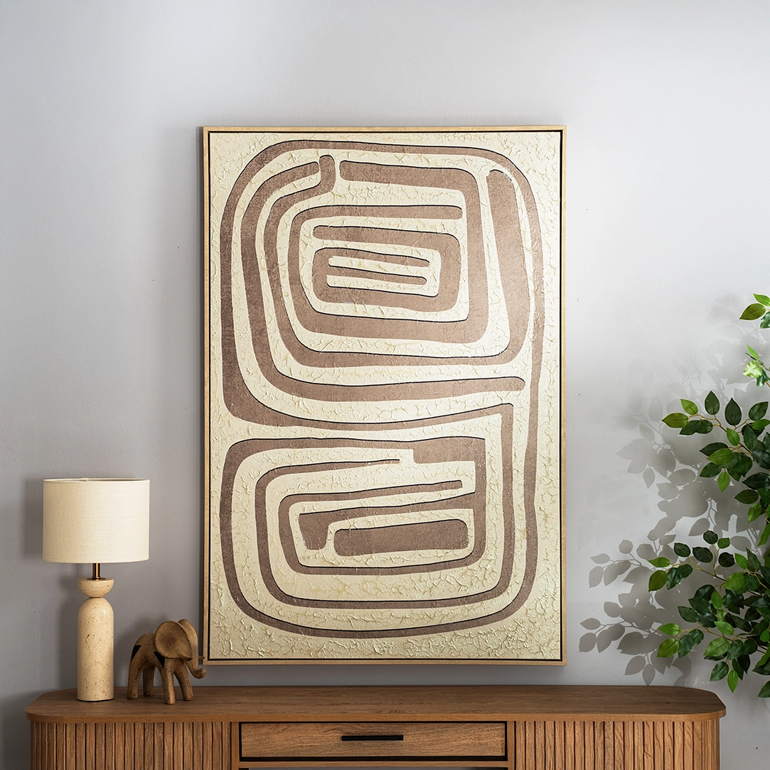 Elm framed canvas wall art 82.6×4.3×122.6cm