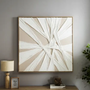 Elm framed canvas wall art 102.6×4.3×102.6cm