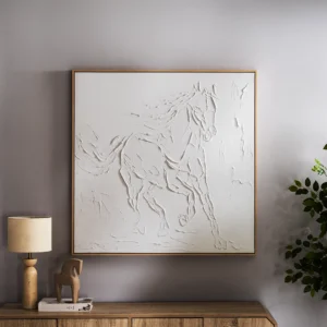 Elm framed canvas wall art 102.6×4.3×102.6cm