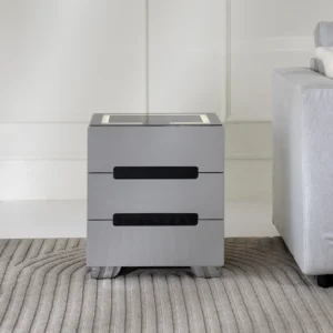 Abbey Smart Night Stand-Grey
