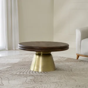 Akio Solid Wood Top Coffee Table