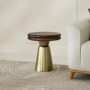 Akio Solid Wood Top End Table