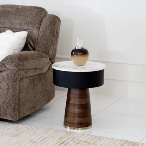 Alem Marble Top End Table