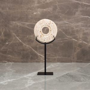 Auric Polyresin abstract accent 13.5 x 7 x 31 cm