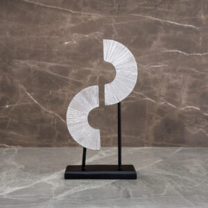 Auric Polyresin abstract accent 20 x 8 x 36 cm