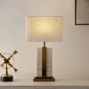 Avero marble table lamp white 33x17x60cm